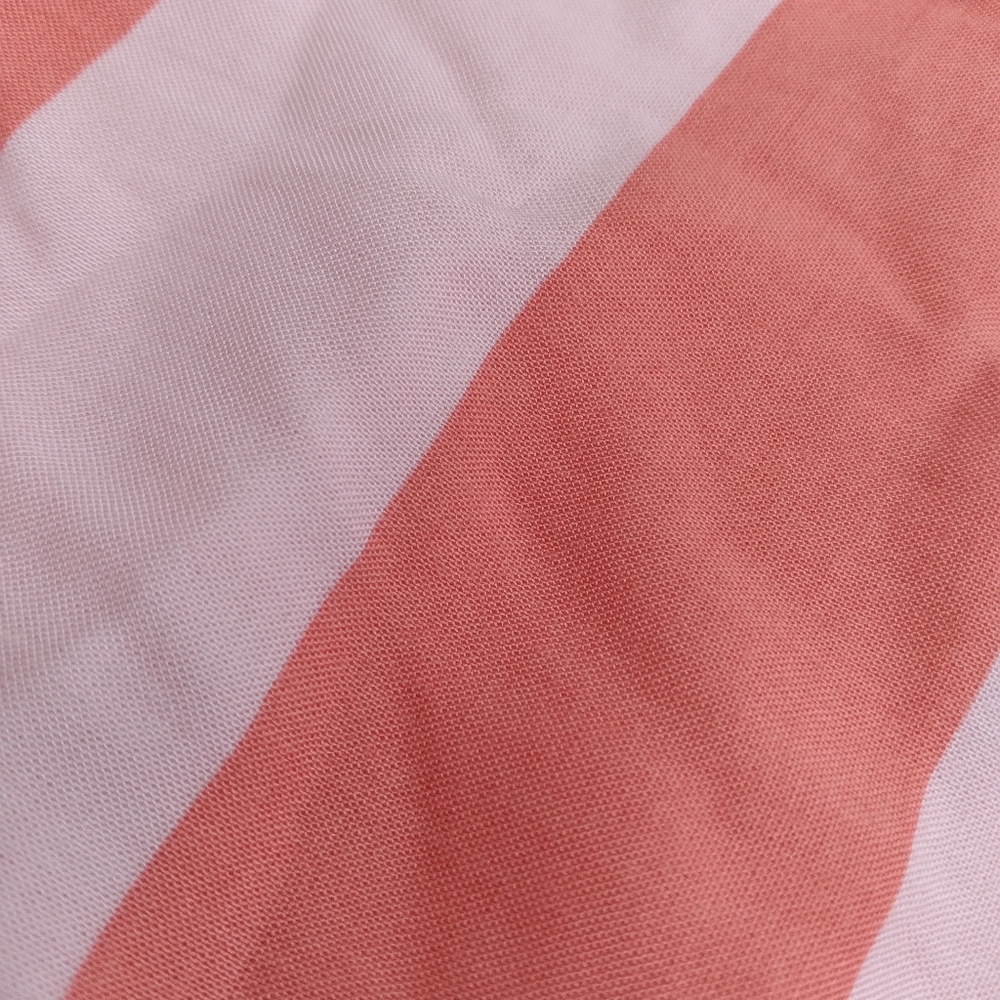NWT Gibsonlook Womens Blissful Blouson Sleeve Dress Pink Coral Ruffle Hem L - Picture 11 of 11